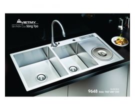 CHẬU CHÉN INOX B9648 L